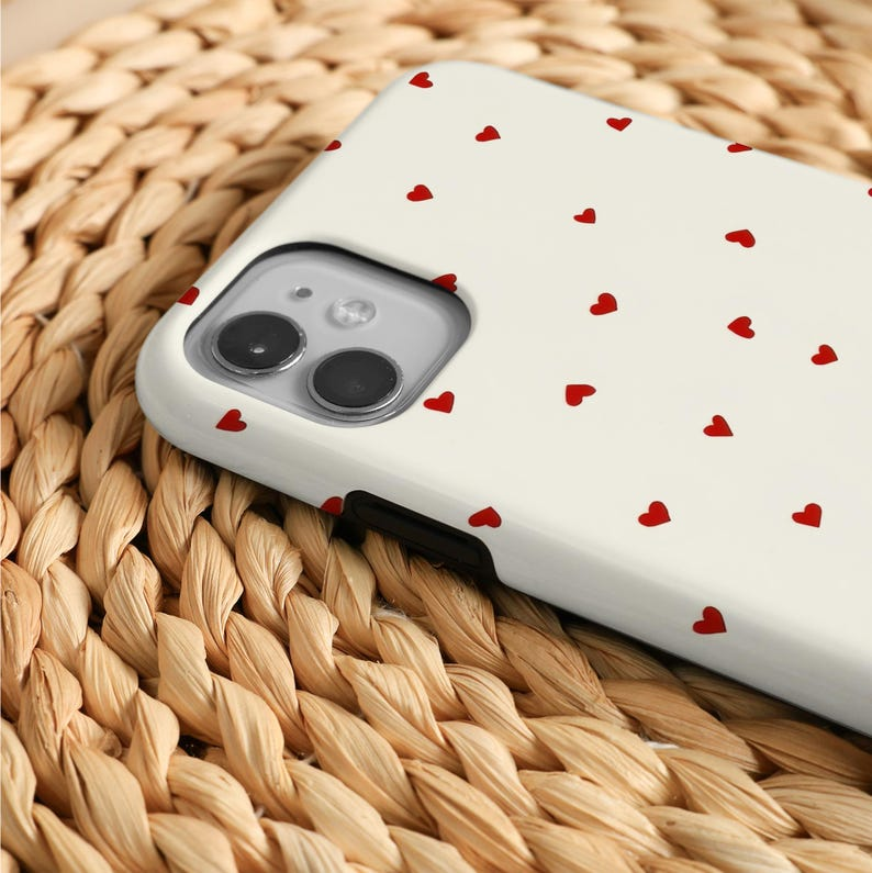 Danterore Simple Red Heart Phone Case