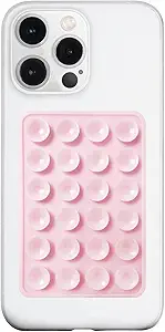 Danterore Light Pink Silicone Suction Phone Mount – Hands-Free Holder for Selfies & Videos