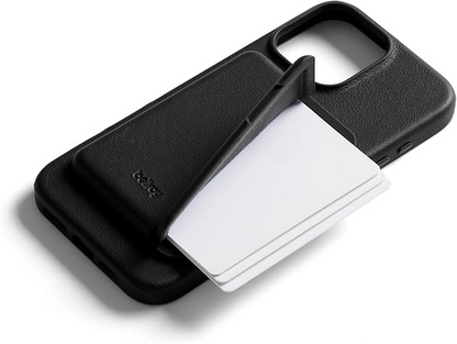 Danterore Mod Phone Case + Wallet for iPhone 16 Pro Max (Slim Leather iPhone case, Phone Wallet) - Black